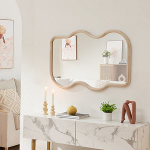Wandspiegel Bellerirnu 90x60 cm Sonoma-Eichenoptik [en.casa]