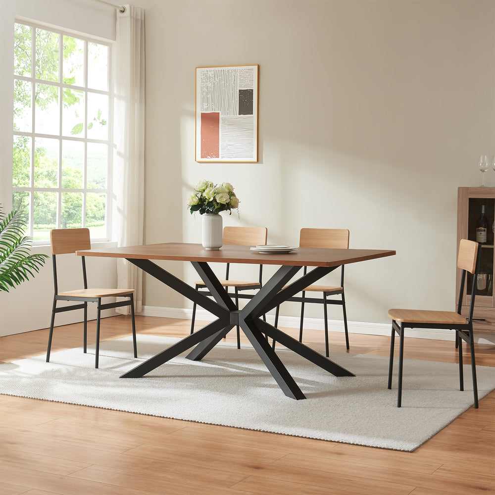 Tischgestell Bemeenel 120x75x72 cm Stahl Schwarz [en.casa]