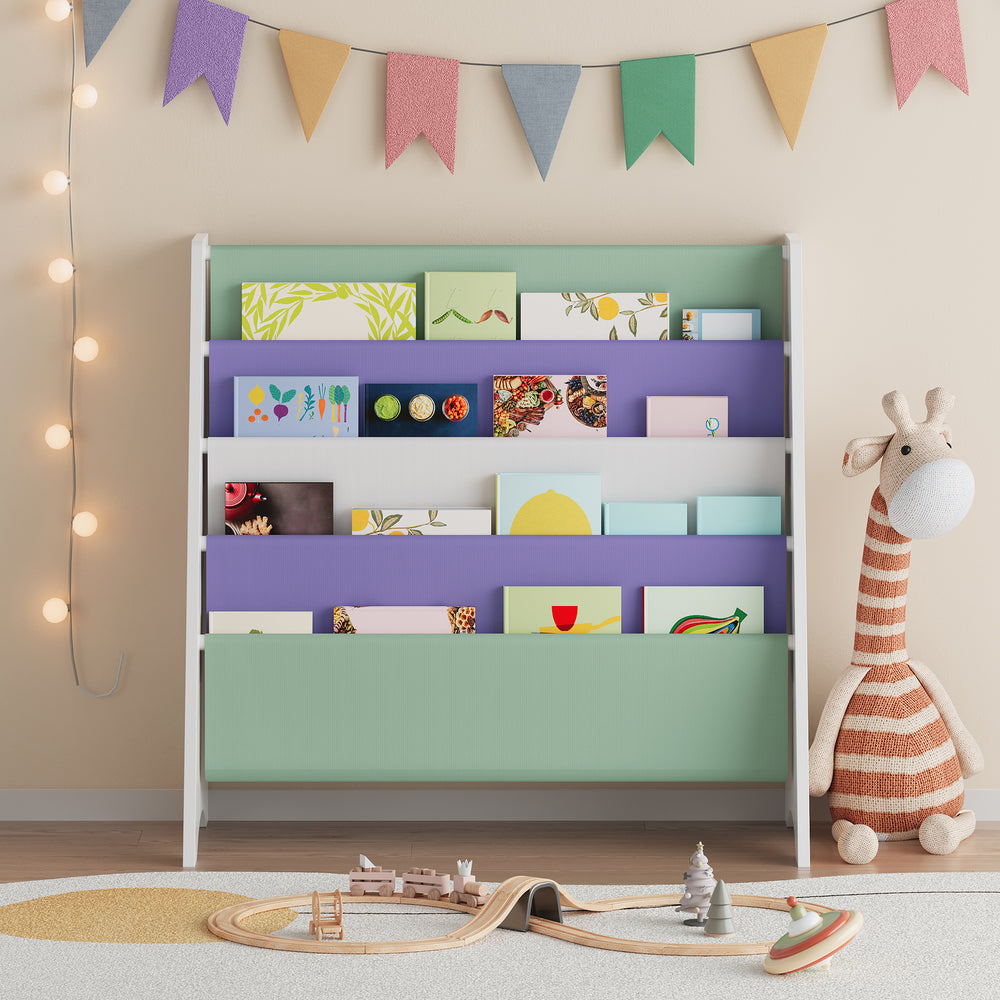 Kinderregal Hornnes 60x62x28 cm Aqua Dream Motiv [en.casa] - premiumXL