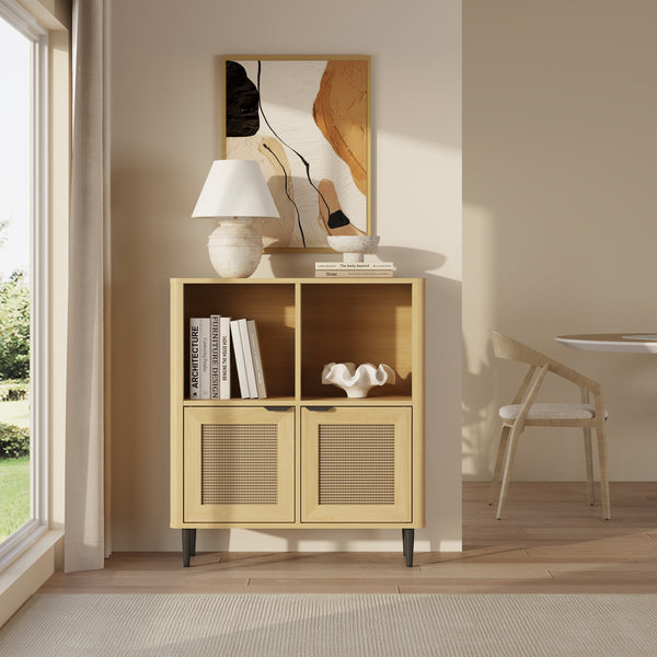Kommode Lukhomso 85x75x30 cm Eicheoptik [en.casa]