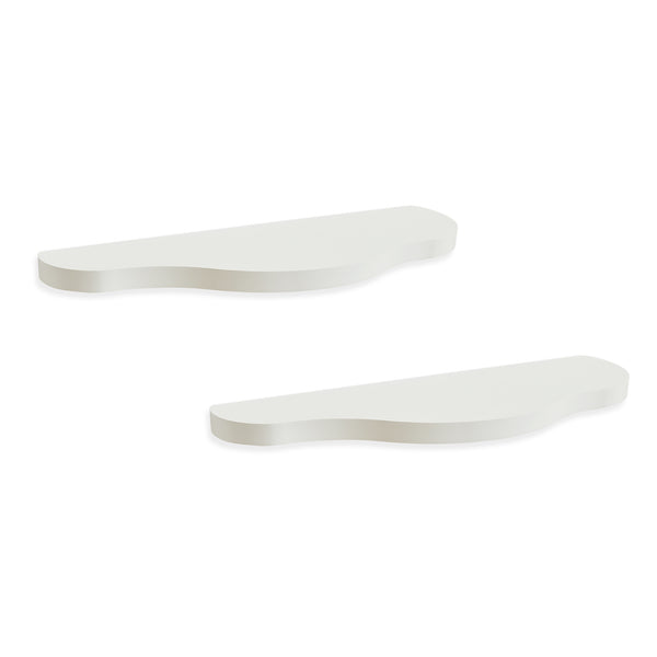 Kinder-Wandregalset 2-tlg. Sirlstalo 57x19x3 cm Weiß [en.casa]