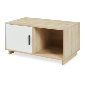 Couchtisch Kenta 80x45x40 cm Sonoma-Eicheoptik/Weiß [en.casa]