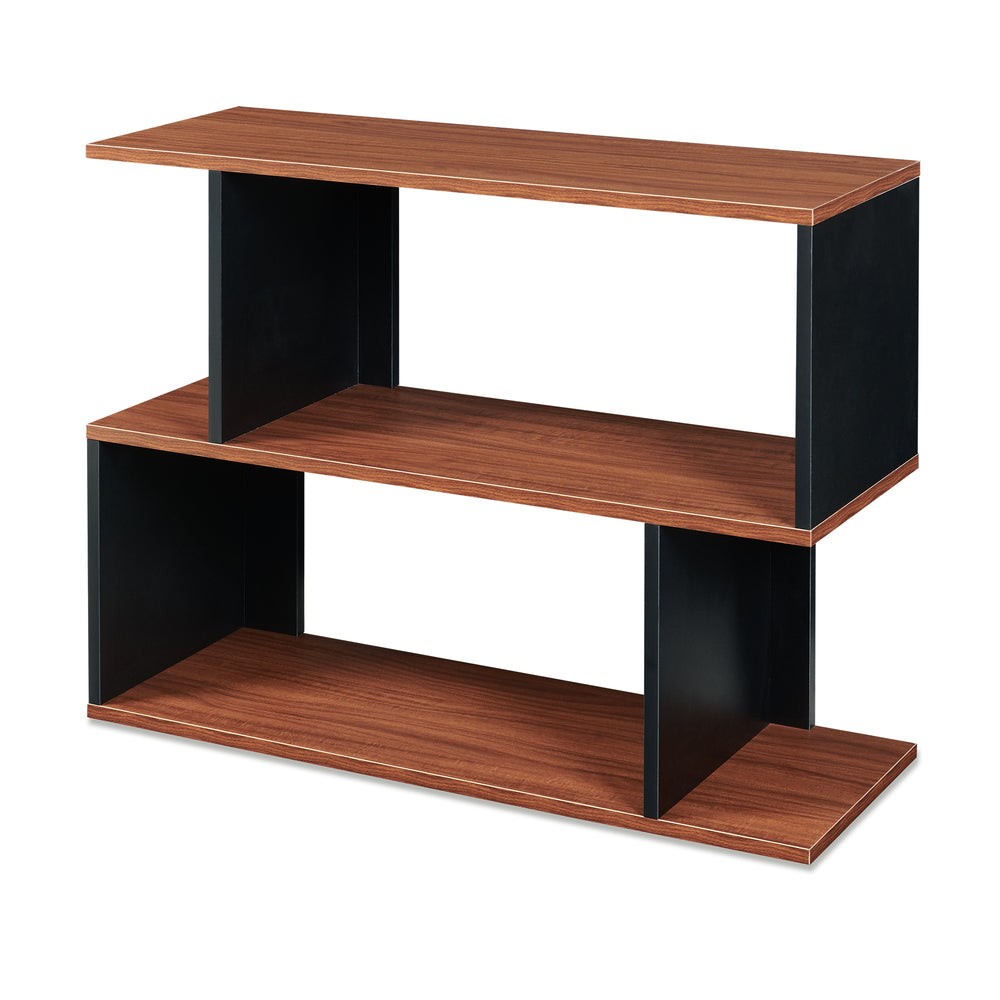 Beistelltisch Trond 80x29x60 cm Schwarz/Walnussoptik [en.casa]