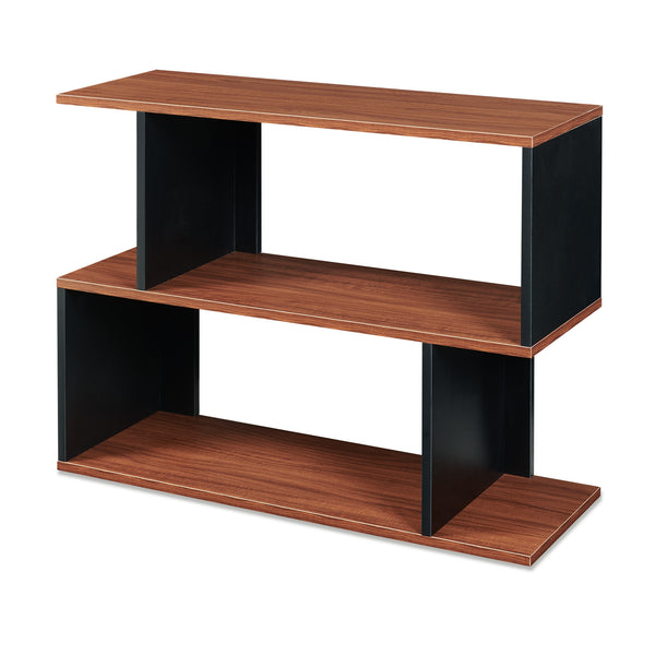 Beistelltisch Trond 80x29x60 cm Schwarz/Walnussoptik [en.casa]