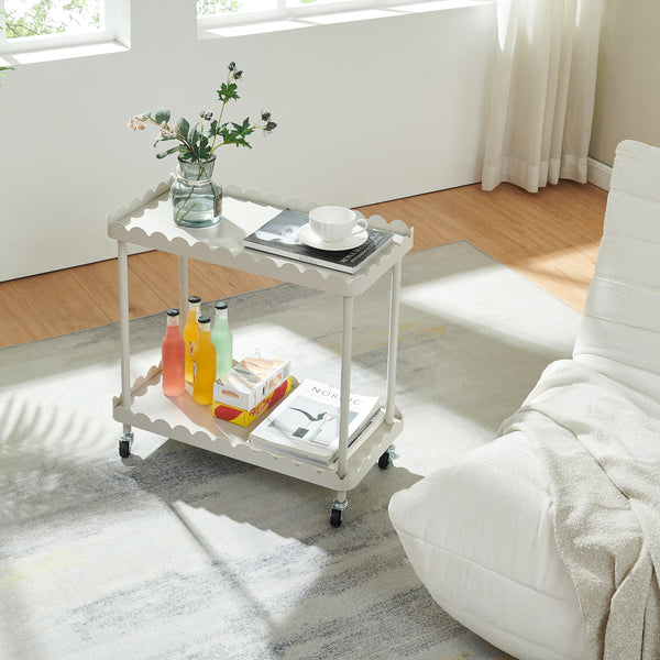 Servierwagen Bolmanralu 60x61x31 cm Grau [en.casa]