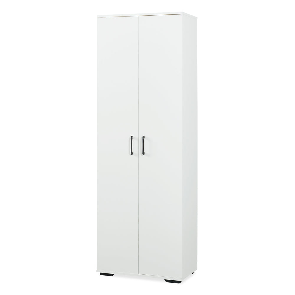 Kleiderschrank Chalvefted 175x60x35 cm Weiß [en.casa]