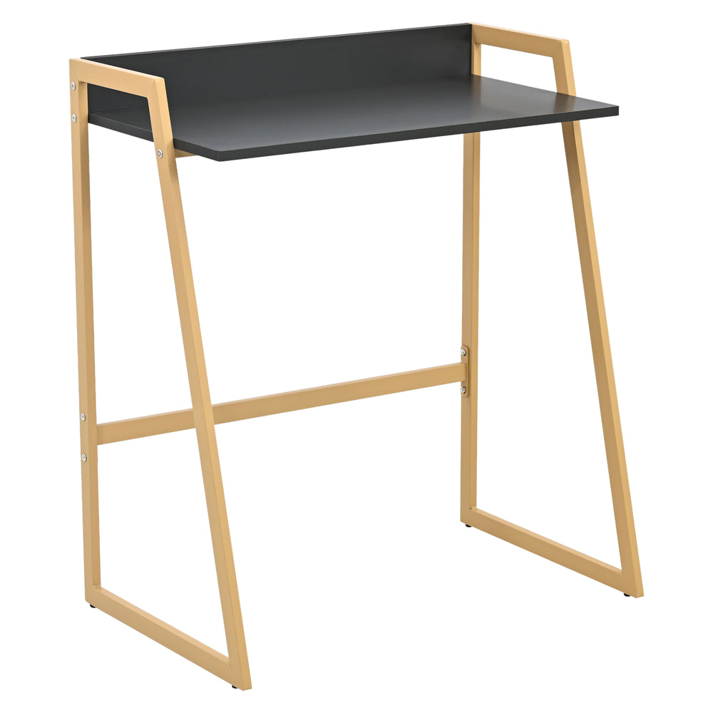 Schreibtisch Kuomi 84x73x47 cm Beige/Dunkelgrau [en.casa]