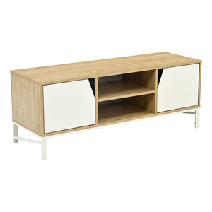 Fernsehschrank Kerrköndam 120x40x46 cm Eicheoptik/Weiß [en.casa]