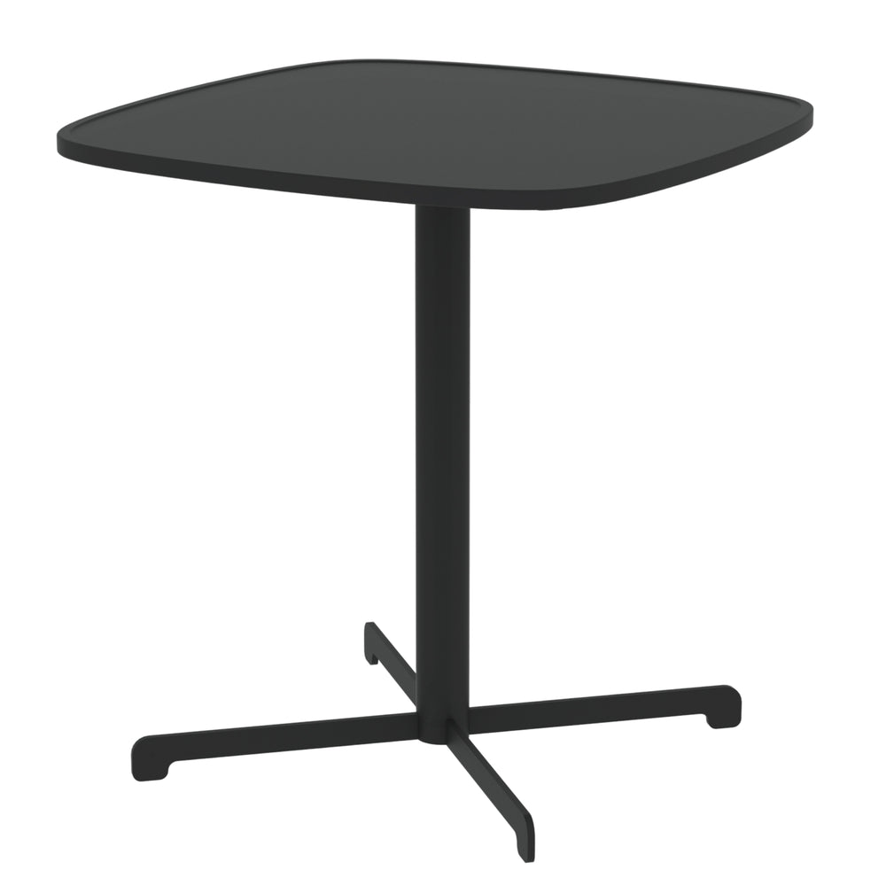 Outdoor Bistrotisch Foggia 75x70x70 cm Stahl Anthrazitgrau [casa.pro]
