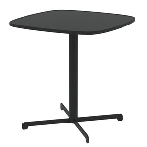 Outdoor Bistrotisch Foggia 75x70x70 cm Stahl Anthrazitgrau [casa.pro]