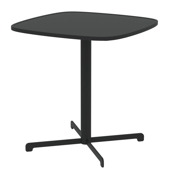 Outdoor Bistrotisch Foggia 75x70x70 cm Stahl Anthrazitgrau [casa.pro]