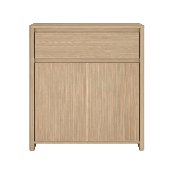 Beistellschrank Takranmaa 88x79x39 cm Eicheoptik [en.casa]