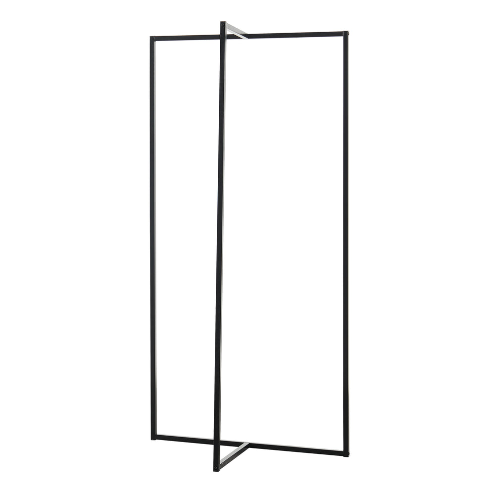 Garderobenständer Norjad 160x80x41 cm Metall Schwarz [en.casa]
