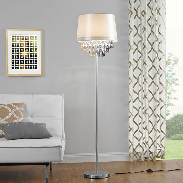 Stehleuchte 165 x Ø 40 cm Weiß lux.pro