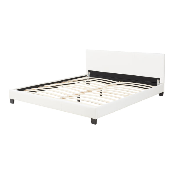 Kunstlederbett Albacete 160x200cm Weiß Corium