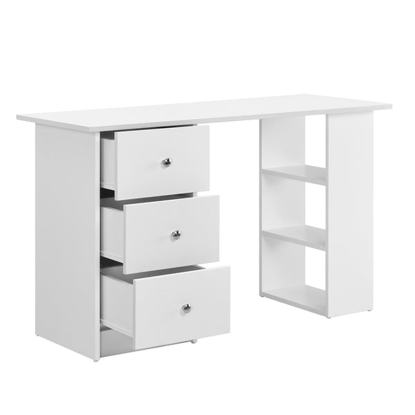 Schreibtisch Lemberg 120x50x72 cm Weiß [en.casa]