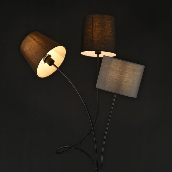 Stehleuchte Treviso 146 cm 3-Flammig E14 Max. 40W Metall Mehrfarbig lux.pro