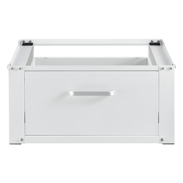 Waschmaschinen-Sockel mit Schublade Stahl Max. 150 kg en.casa