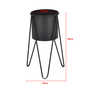 Pflanzenständer Hedera im 2er Set Metall Schwarz [en.casa]