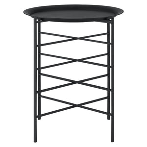 Beistelltisch Wiltz 40x40x53 cm Metall Schwarz en.casa
