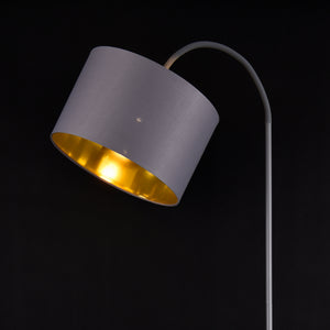 Stehleuchte Toledo 173cm 1xE27 Metall Grau lux.pro