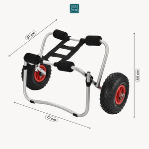 Kajakwagen Drau 72x31x44cm Zusammenklappbar [in.tec]