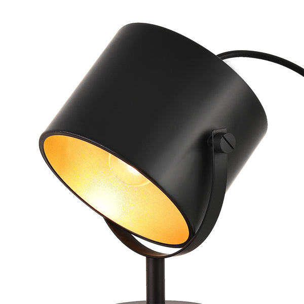 Tischleuchte Farstorp 1 x E27 Schwarz [lux.pro]