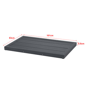 WPC Bodenplatte Nürtingen für Solardusche 101x63x5,5cm [en.casa]