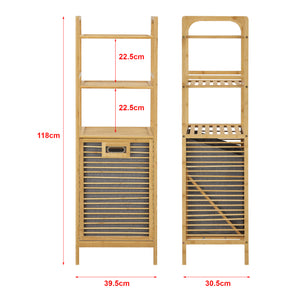 Bambus Wäscheregal Tidaholm 118x39,5x30,5cm [en.casa]