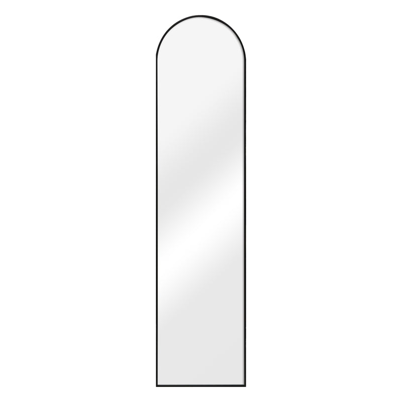 Maßskizze Standspiegel Bugnara 160x40cm neigbar Schwarz [en.casa]