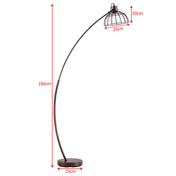 Stehlampe Portsmouth Rostbraun [lux.pro]