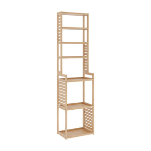 Standregal Forssa 165 x 42 x 28 cm Bambus Natur [en.casa]