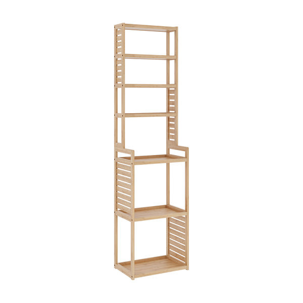 Standregal Forssa 165 x 42 x 28 cm Bambus Natur [en.casa]