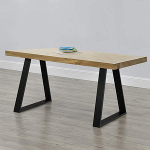 Tischgestell Lyngby 2er-Set Stahl 72x55cm Schwarz [en.casa]