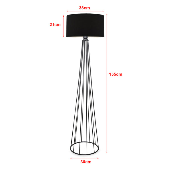 Stehlampe Neath Anthrazit / Schwarz [lux.pro]