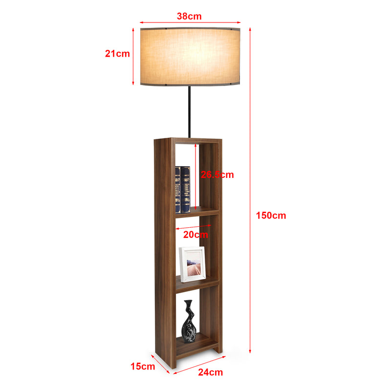 Maßskizze Stehleuchte Redditch Beige [lux.pro]