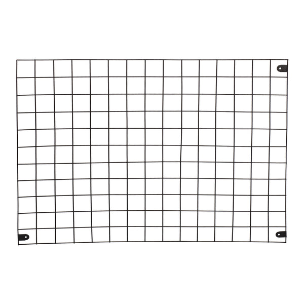 Wandgitter Sæby Metall 75 x 55 cm Schwarz [en.casa]