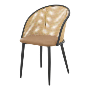 Esszimmerstuhl Gagnef 2er Set Braun / Schwarz [en.casa]