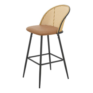 Barhocker Gausdal 2er Set Braun / Schwarz [en.casa]