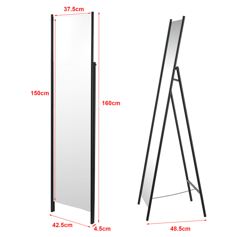 Maßskizze Standspiegel Martano 160 x 42,5 cm [en.casa]