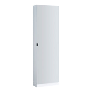 Schuhschrank Meura 160x48x20cm verspiegelt Weiß [en.casa]
