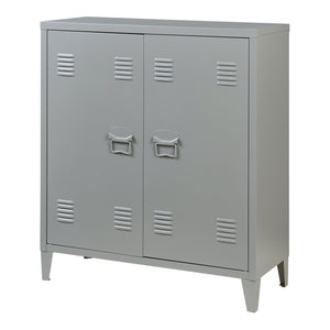 Metallschrank Oripää - 90x80x33cm - Dunkelgrau