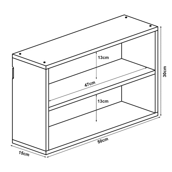 Wandregal Gol 50x15x30 cm Bambus [en.casa]