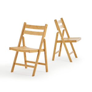 Klappstuhl Gran aus Bambus im 2er Set [en.casa]