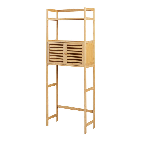 Badezimmerregal Haugesund 158x60x26 cm Bambus [en.casa]