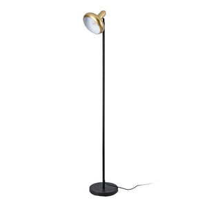 Stehleuchte Namsos Metall Schwarz/Goldfarben [lux.pro]