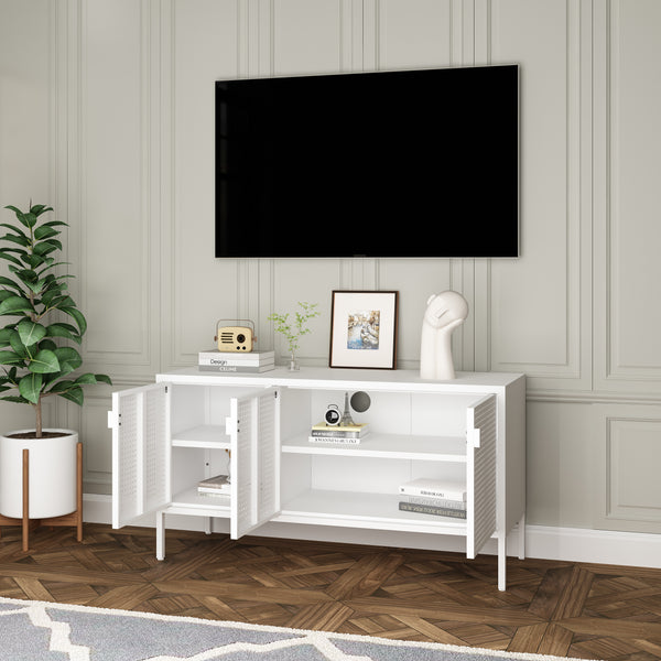 Fernsehschrank Castelli 114 x 40 x 60 cm Stahl [en.casa]