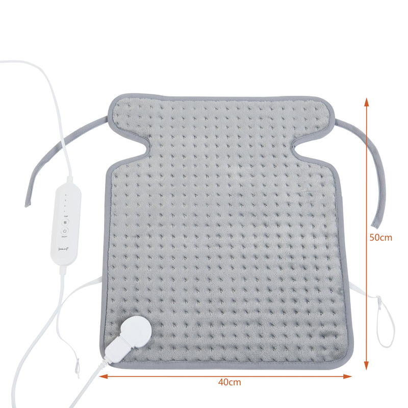 Maßskizze Elektrisches Heizkissen Calvera 80W 50x40cm Grau [en.casa]