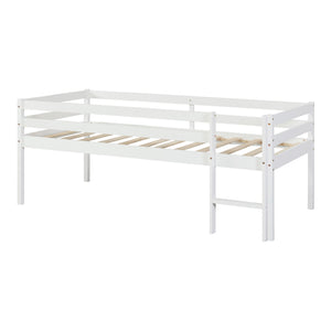 Kinderbett Siikalatva 90x200cm Kiefernholz Weiß [en.casa]