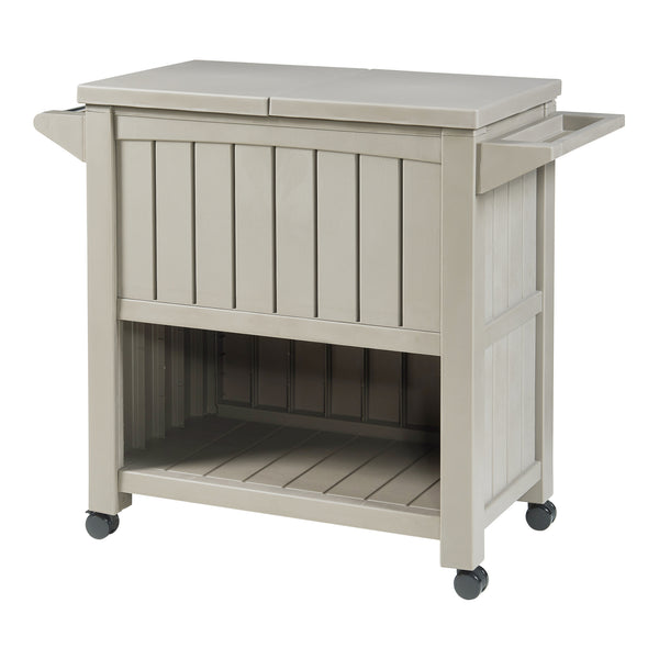 Outdoor Kühlwagen Arsita 102x47x87 cm Beige [casa.pro]